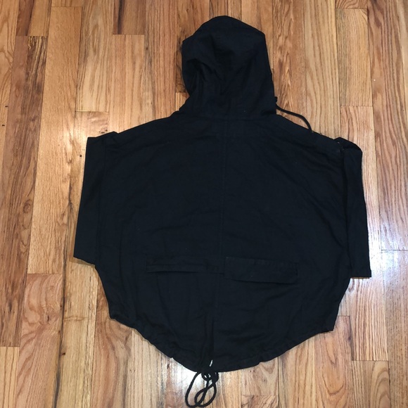 NWT Egg Couture Black Belted Short sleeve Utility Jacket cotton cropped Small S - Picture 7 of 11